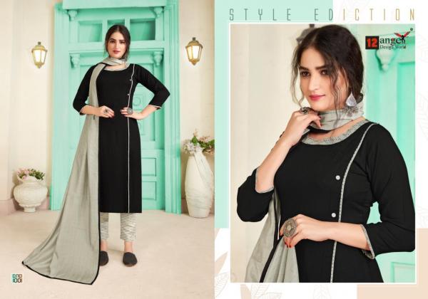 12 Angel Ishita 2-Rayon-Kurti-With-Bottom-And-Dupatta